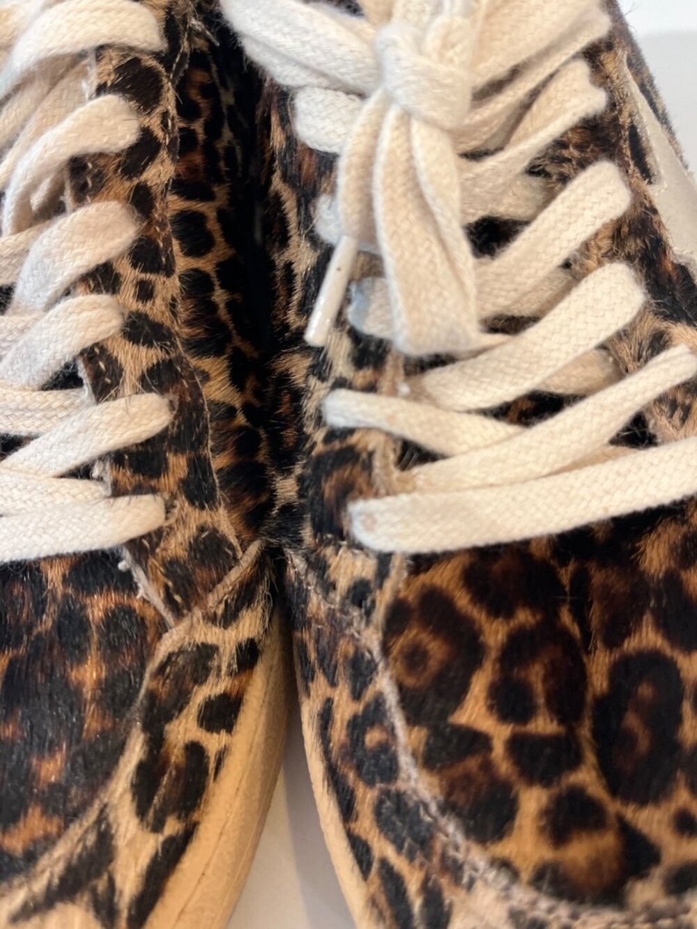 Golden Goose Deluxe Brand Leopard-Print Superstar Sneakers With Distressed Detai - Picture 3 of 14